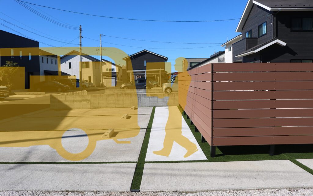 出雲市 外構リフォーム プライバシーを守る目隠しフェンス設置
